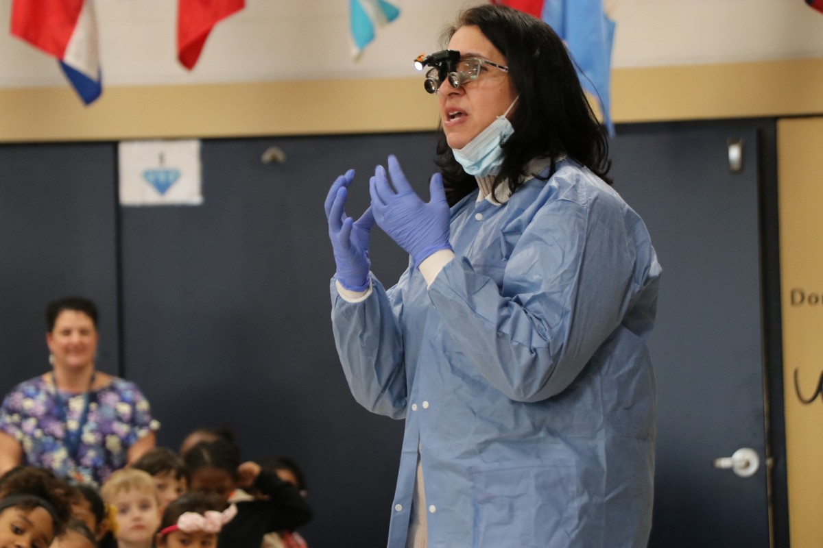 Local Dentist Visits Meadow Hill Scholars - Meadow Hill Global